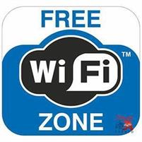 CARTELLI ADESIVI PV ADESIVO FREE WI-FI ZONE – 1 ETICHETTA