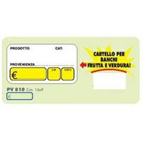 SEGNAPREZZI 16X9 PER FRUTTA PVC X 10 PEZZI