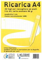DIDATTICO-RICAMBI F.TO P. QUADRETTO 1 CM(10MM)COP.GIALLO