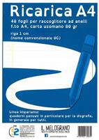 DIDATTICO-RICAMBI F.TO P. RIGA 1CM(C)COPERTINA BLU