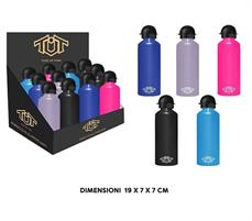 BORRACCIA ALLUMINIO 500 ML COL.FORTI CON LOGO ASS