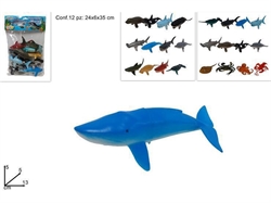 ANIMALI-BUSTA ANIMALI ACQUATICI 12PZ -SCAT-