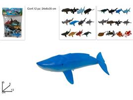 ANIMALI-BUSTA ANIMALI ACQUATICI 12PZ -SCAT-