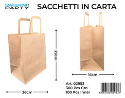 BUSTE REGALO CORDINO TAKE AWAY PASTICCERIA C/F AVANA 26X16X29