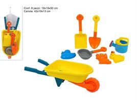 CARRIOLA CON ACCESSORI SET 7 PEZZI