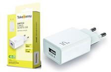 TELEFONIA TAKE IT EASY SWITCH - CARICA DA RETE 1 USB-A 10W -