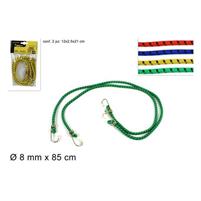 CORDE ELASTICHE C/GANCI X2 CM.85