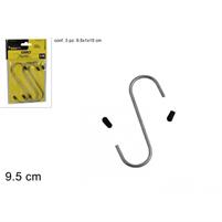 GANCI A ESSE S FERRO CM.9,5 SET 3 PEZZI