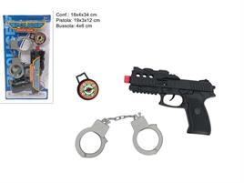 CARTELLA POLIZIA CON MANETTE