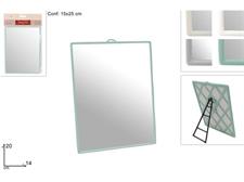 SPECCHIO RETTANGOLARE CM.14X20 CON SUPPORTO