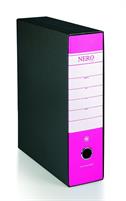 RACCOGLITORI FATTURA A4 D.8 NERO & COLORE FUCSIA