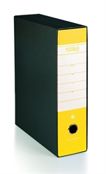 RACCOGLITORI FATTURA A4 D.8 NERO & COLORE GIALLO