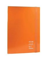CARTELLA CON ELASTICO D.10 35X25 NEW COLOR ARANCIO