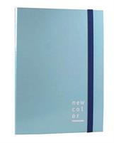 CARTELLA CON ELASTICO D.05 25X35 NEW COLOR AZZURRO