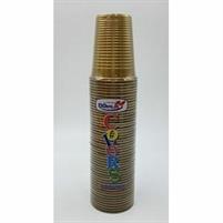 FESTAIOLI ORO BICCHIERI 200CC X 50 pezzi-DOPLA COLORS