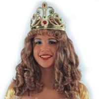 PARRUCCA PRINCIPESSA CON CORONA