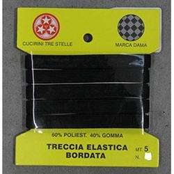 ELASTICO MT.5 da 18MM CUCIRINI NERO