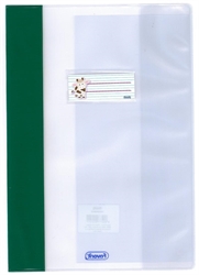COPRIMAXI RINFORZ. LISCIO PP140 P/NOM 21X29,7 BANDA VERDE SCURO
