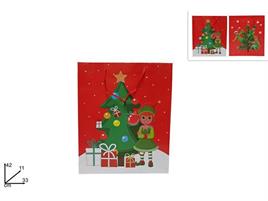BUSTA REGALO CORDINO ELFO ASS42X33X11CM