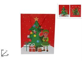 BUSTA REGALO CORDINO ELFO ASS50X38X11CM
