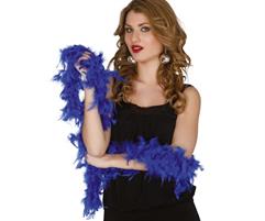 GHIRLANDA BOA PIUME CM.180 BLU