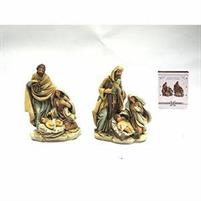 NATIVITA' NATURALE SU BASE H. 12X8,5X5CM. 2ASS.TI