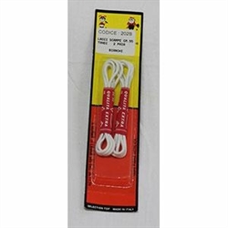 LACCI SCARPE CM.55  2 paia  BIANCHI TONDI BLISTER