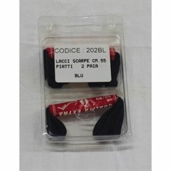 LACCI SCARPE CM.55  2 paia  BLU PIATTI BLISTER