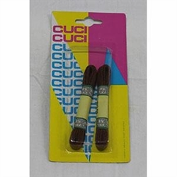 LACCI SCARPE CM.55  2 paia  MARRONI CH.PIATTI BLISTER