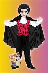 VESTITO BIMBI E. VAMPIRO CON TRUCCO 5/7 ANNI