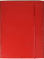 CARTELLE CON ELASTICO 26,2X34,8 3 GR.600-NIKOFFICE ROSSA