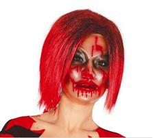 MASCHERA TRANSPARENTE CON SANGUE PVC