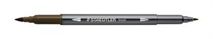 BRUSH STAEDTLER PENNA ACQUERELLABILE A DUE PUNTE SEPPIA
