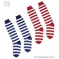 VESTITI ACCESSORI CLOWN CALZE A RIGHE TG.XL