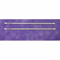 BACCHETTE PER TENDE TIPO TONDE PLASTIFICATE 60CM.