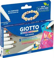 COLORI GIOTTO DECOR METALLIC X 5