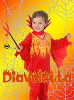 VESTITO BIMBI E. DIAVOLETTO 3-4 ANNI