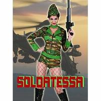 VESTITO ADULTO E.TG.UNICA SOLDATESSA