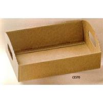SCATOLA CESTO ONDA AVANA 370X270X100