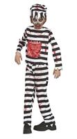 COSTUME ZOMBI PRIGIONIERO BIMBO TAGLIA 5-6 ANNI