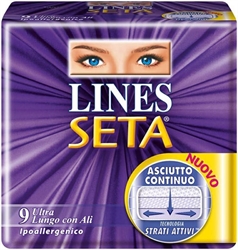 ASSORBENTI SETA ULTRA LUNGO X 9 ALI LINES