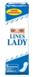 ASSORBENTI LINES LADY ANATOMICO X 10