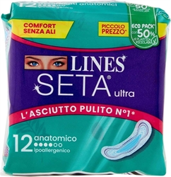 ASSORBENTI SETA ULTRA ANATOMICO X 12 LINES