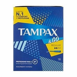 ASSORBENTI TAMPAX & GO REGULAR X 18