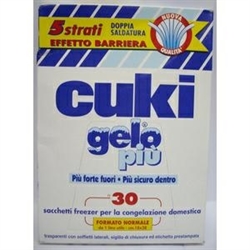 BUSTE CONGELATORE CUKI PICCOLI pz.30 CM.18X28