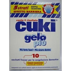 BUSTE CONGELATORE CUKI GRANDISSIMI pz.10