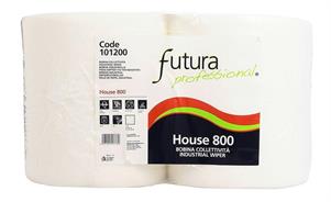 ASCIUGATUTTO BOBINA 2 VELI DOPPIA HOUSE 800 ST.set2 ROTOLI