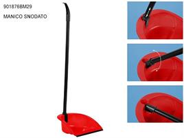 PALETTE IMMONDIZIA CON MANICO SNODATO C/BORDO IN GOMMA