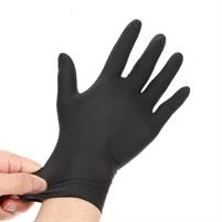 GUANTI IN NITRILE NERI da 100 PEZZI MIS.TG S -SMILEX