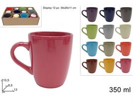 TAZZONE CERAMICA MUG colorato ass. ML.350
